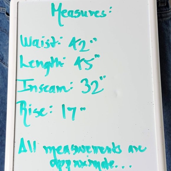 CHAPS Denim Men's Vintage 90s Relaxed Fit Blue Denim Jeans Size 42x32 - Picture 10 of 10